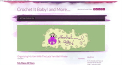 Desktop Screenshot of crochetitbaby.com